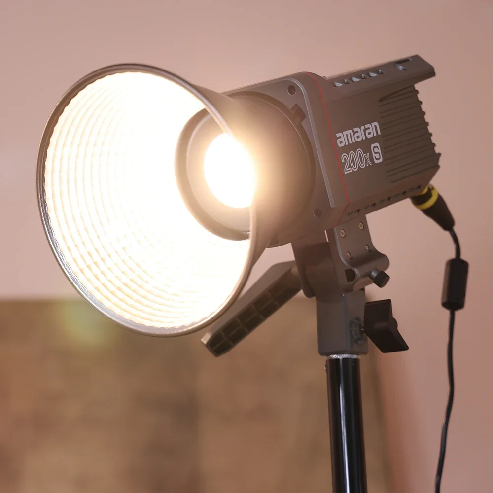 LED bicolor video Amaran 200X Serie S 200W 2700-6500K Bluetooth Control por fotografia ventilador Ultra silencioso