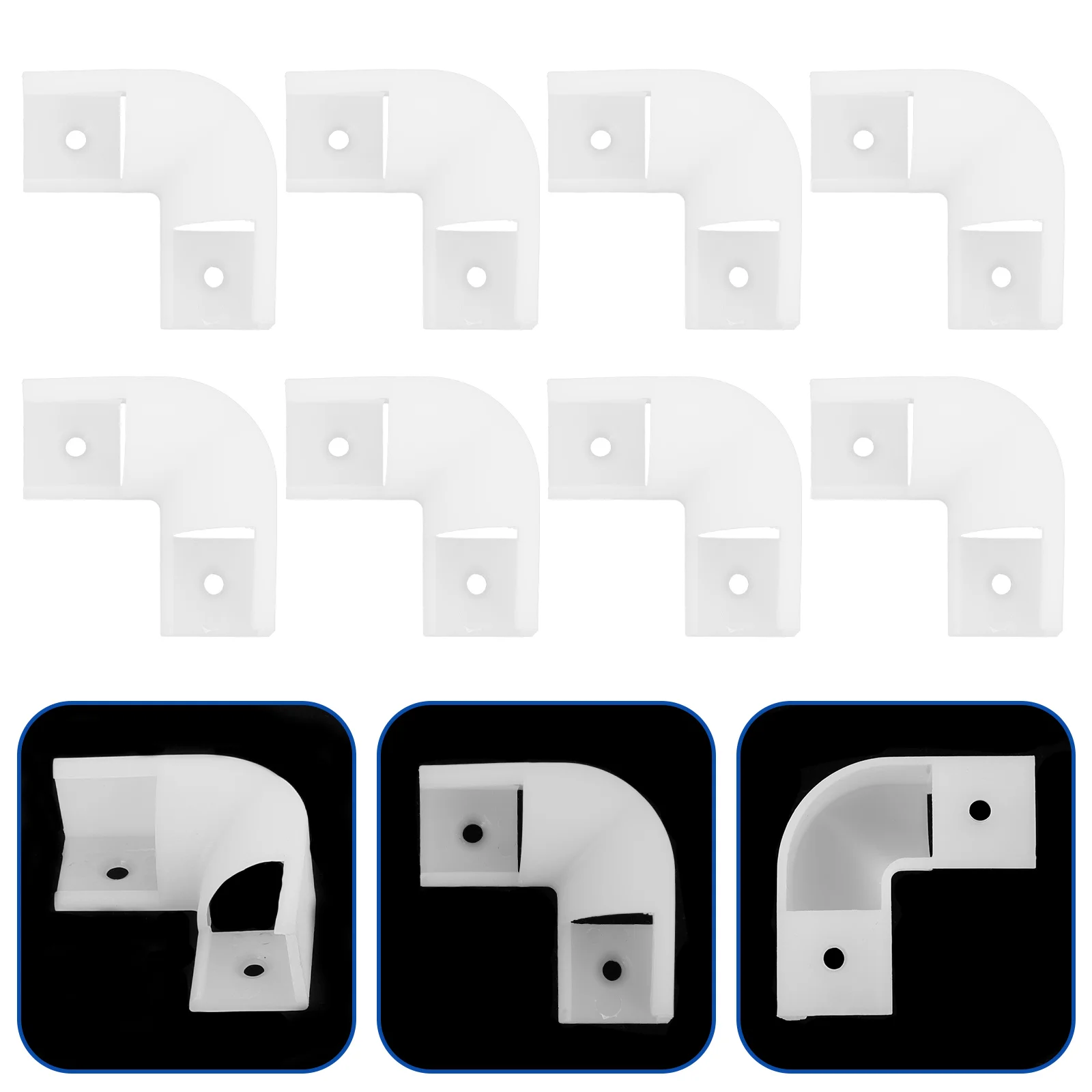 25 шт. световая полоса угловое соединение 90 градусов соединители каналы корпуса