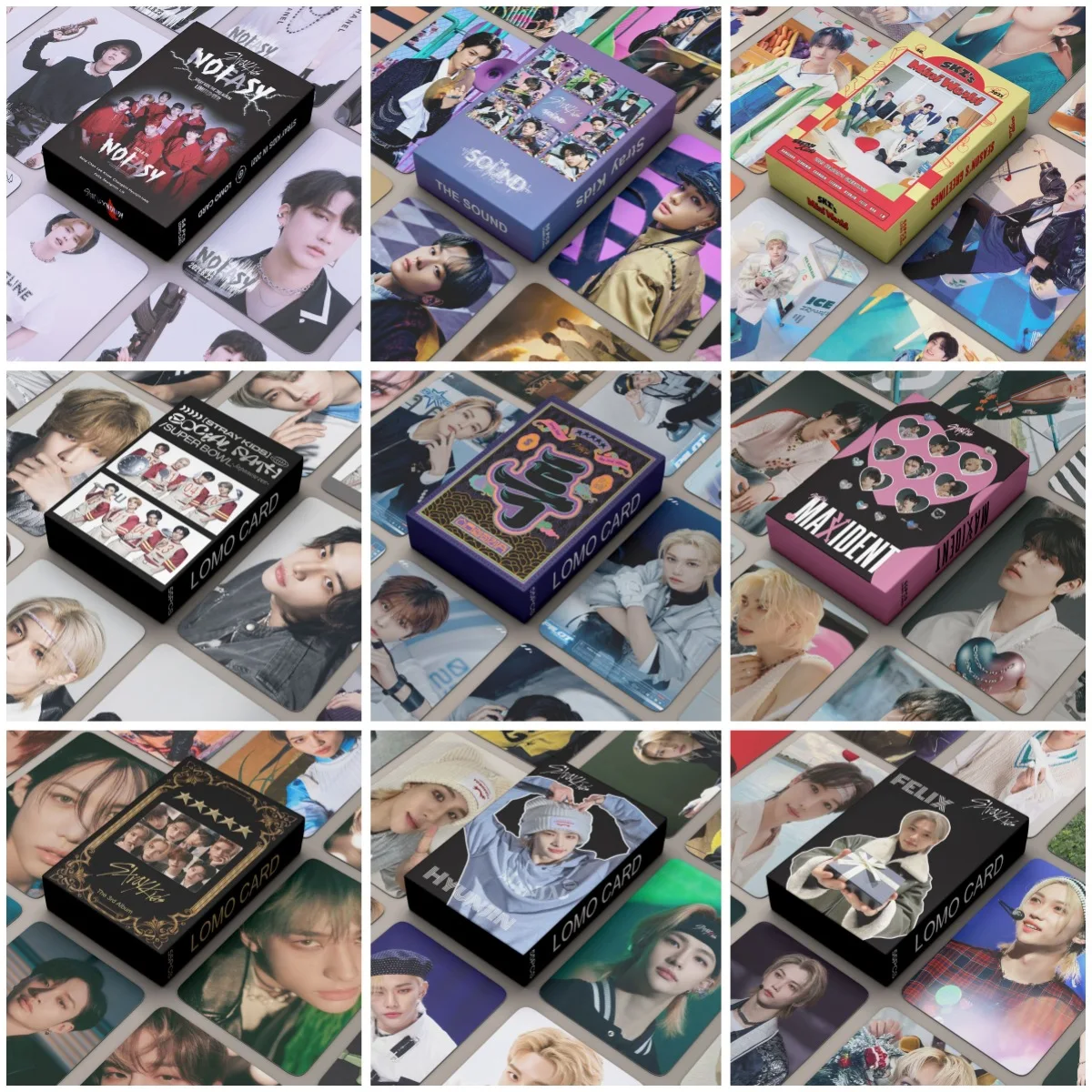 

55pcs/set Kpop Straykids 5-STAR New Album Boys Group Lomo Cards Double Side Print Photo Cards For Fans Collection