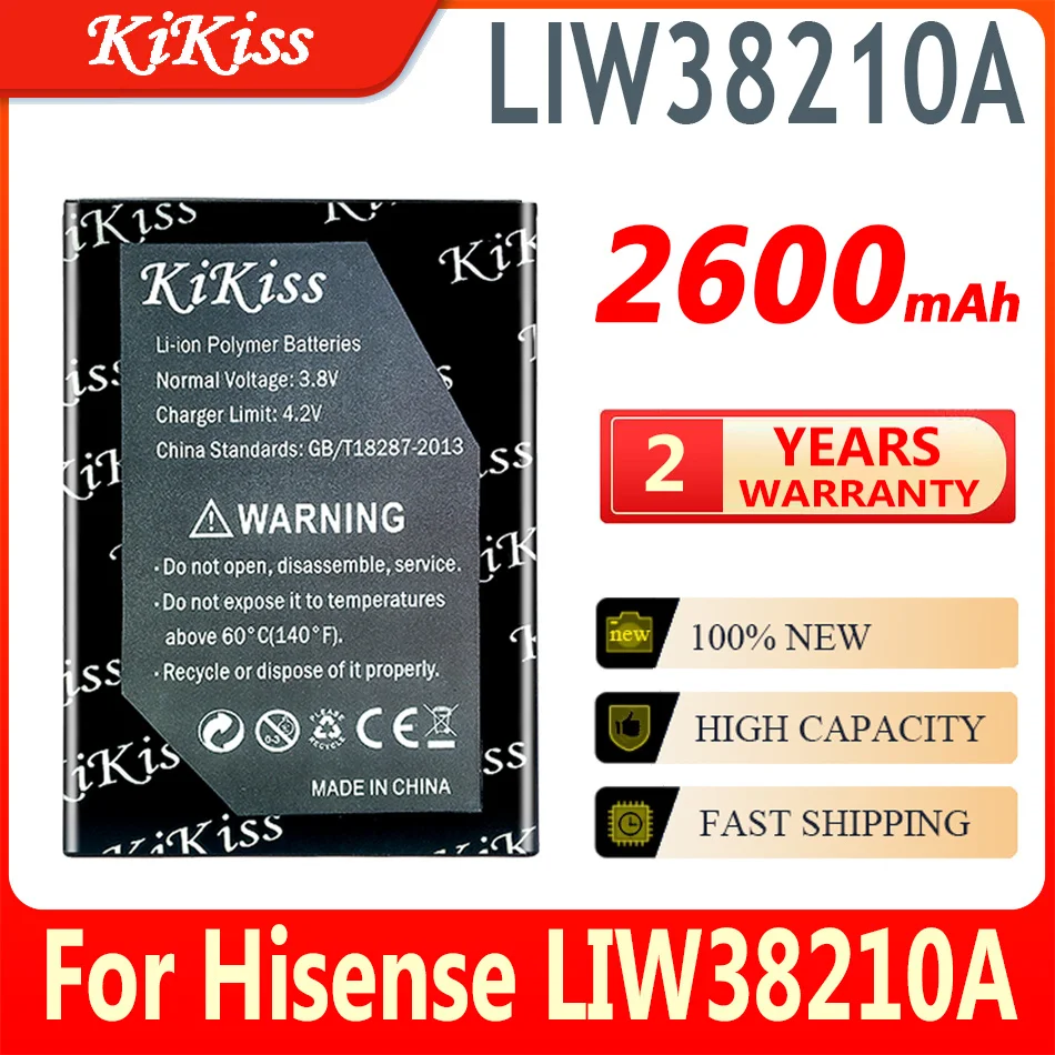 

KiKiss 100% New Battery 2600mAh for Hisense LIW38210A Batteries