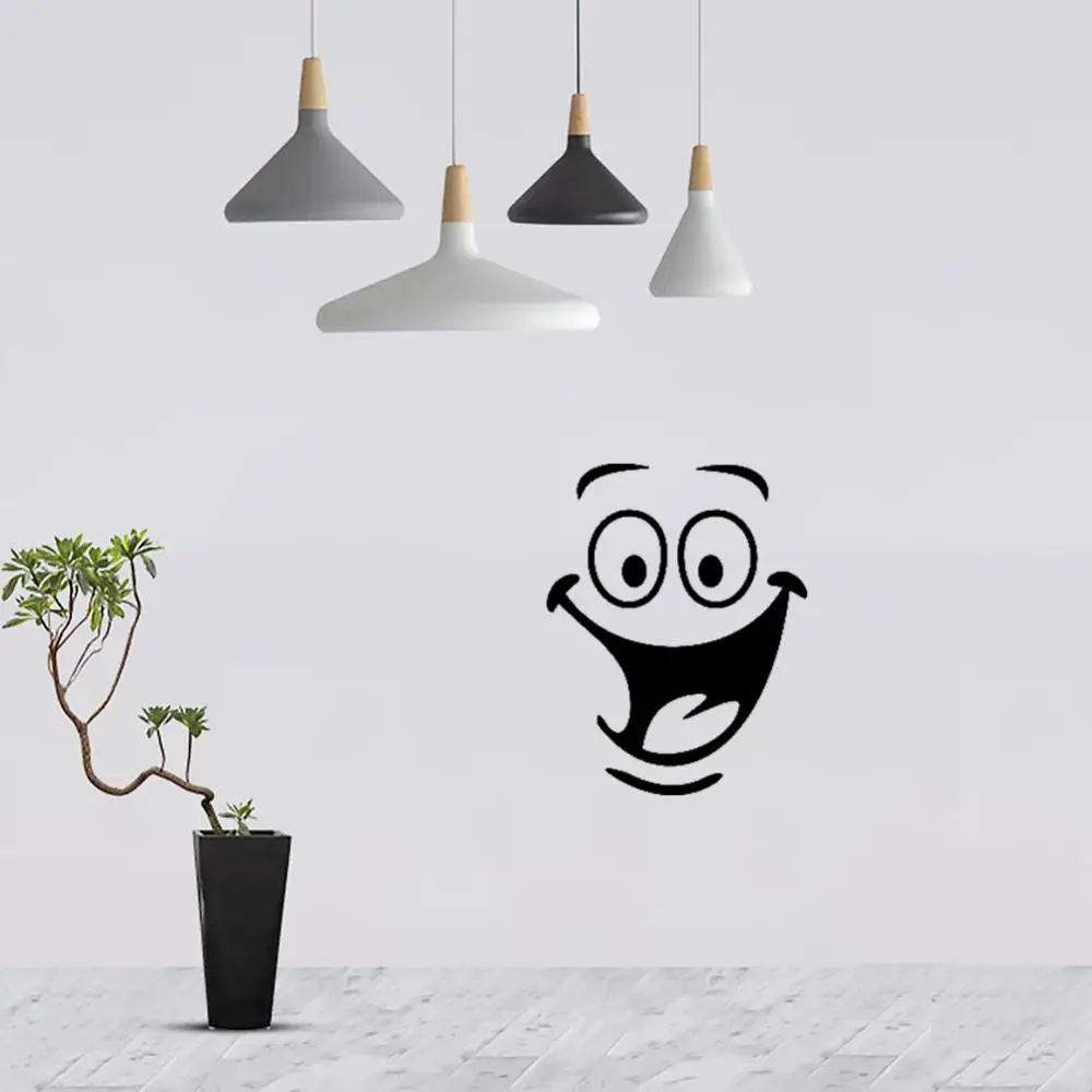 

Face WC Toilet Decal Room Art Decor Funny Bathroom Kitchen Wall Sticker