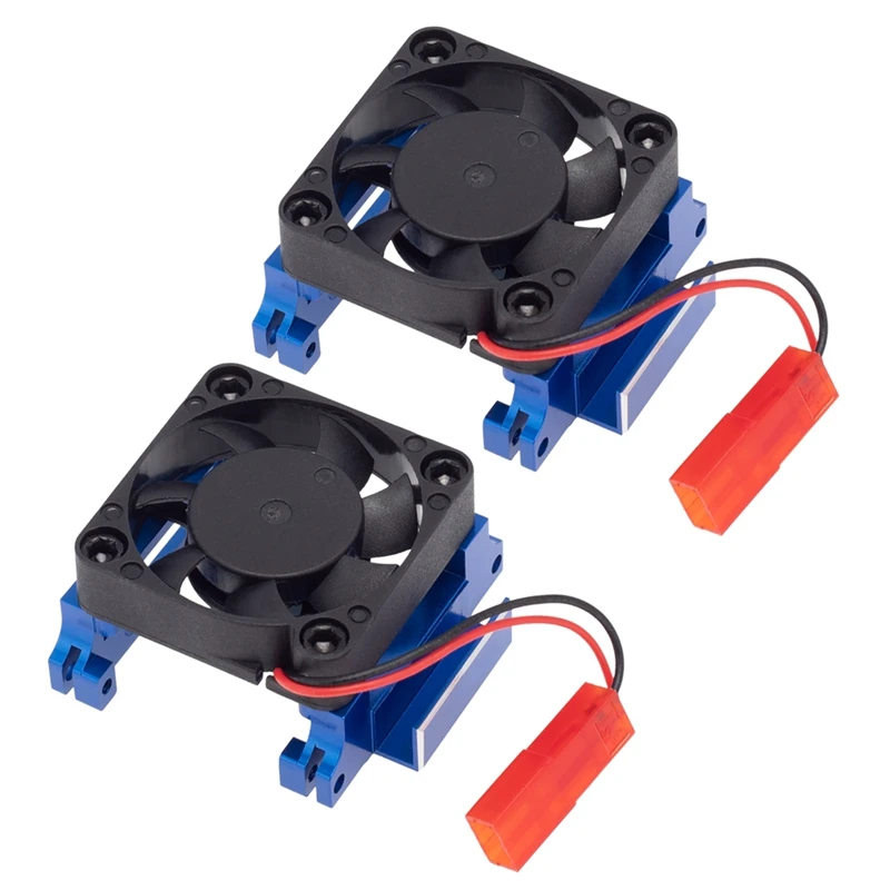 

2X Metal Velineon ESC VXL-3 VXL 3S Heat Sink Cooling Fan for Traxxas Bandit Rustler Stampede Slash 2Wd / 4X4 VXL Parts