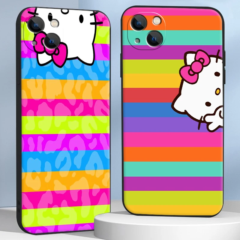 

Cute Hello Kitty Phone Cases For iPhone 14 11 12 Pro MAX 6S 7 8 Plus XS MAX 12 13 Mini X XR SE 2020 Cases Funda Back Cover