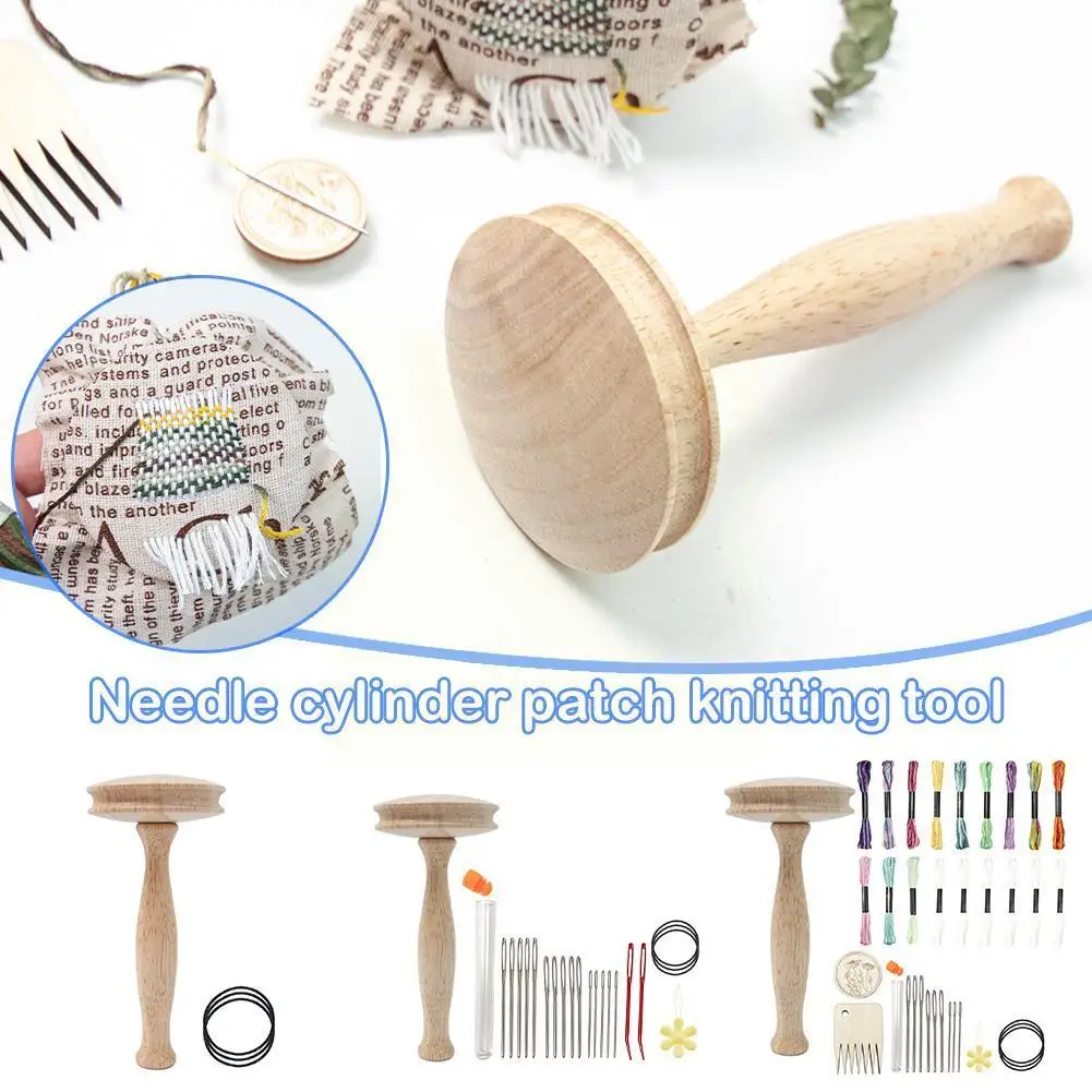 

Darning Supplies Kit Wood DIY Mushroom Darning Needle Patching Device Mending Pants Sewing Clothes Wood Sewing Thread Tool E8I9