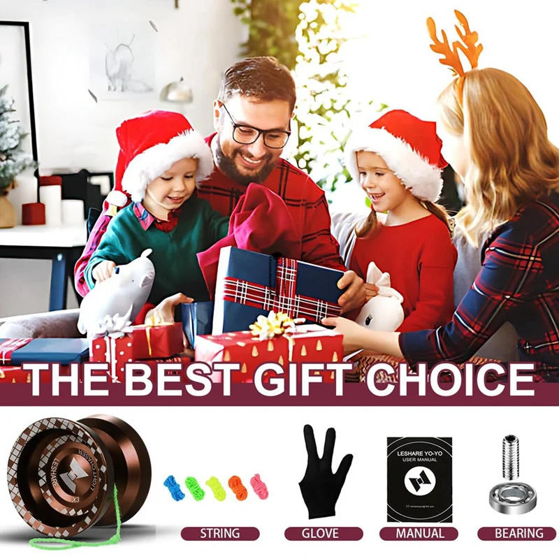 Йо-Йо LESHARE Magic Yoyo Pro X3 для продвинутых игроков йо-йо начинающих из алюминия детей