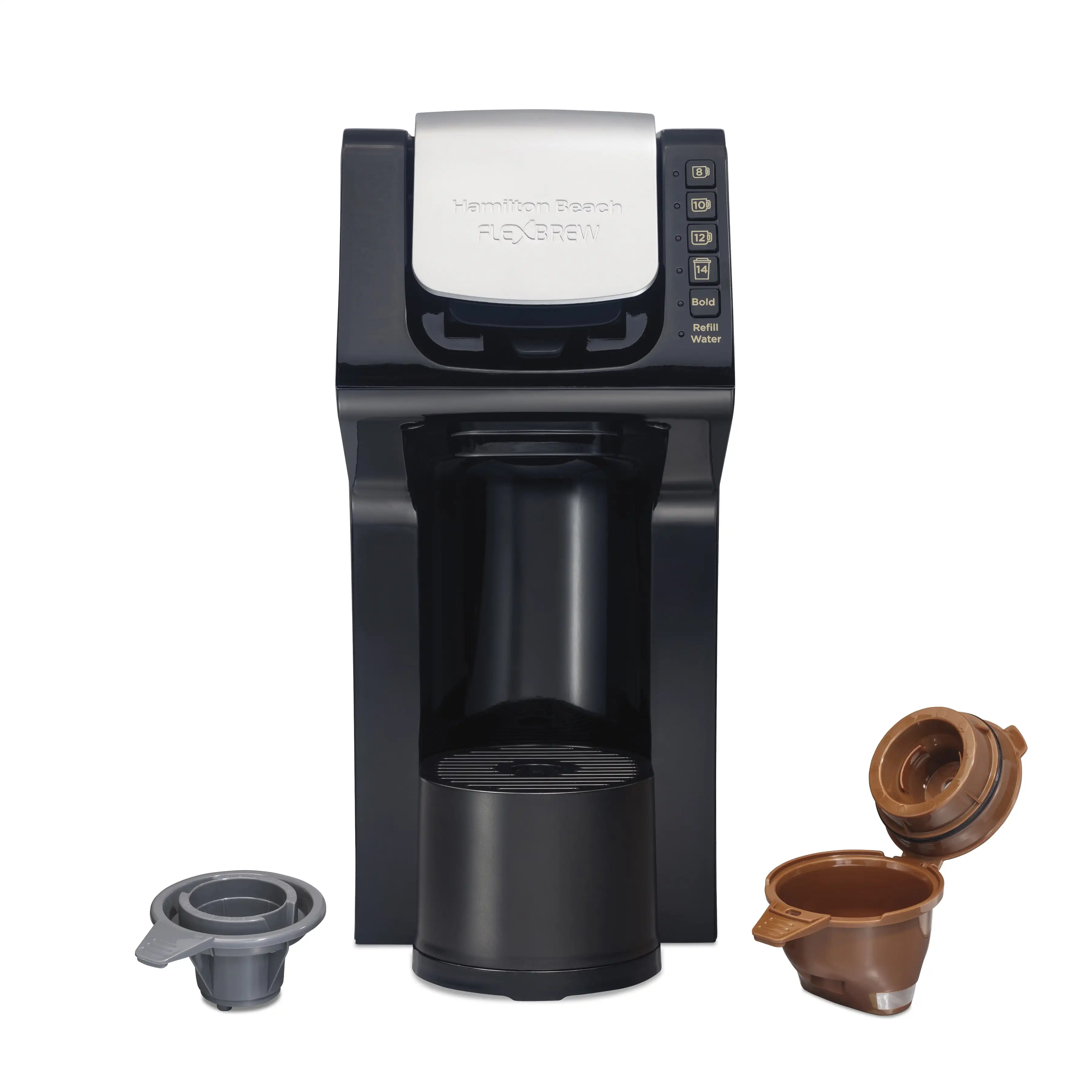 

Hamilton Beach FlexBrew Single-Serve Coffee Maker, Removable 50 oz. Water Reservoir, 49901