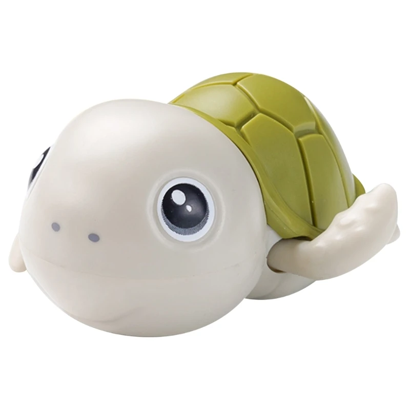 Clockwork  Baby Bath Toy Winding Toy Educational Wind-up Water Pool Toy Swimming Tortoise Toy for Infant 4M/6M/12M QX2D