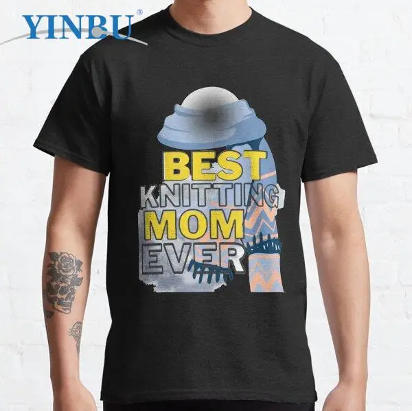 

Best Knitting Mom Ever High quality YINBU Brand t shirts Unisex short t-shirt fashion Graphic Tee