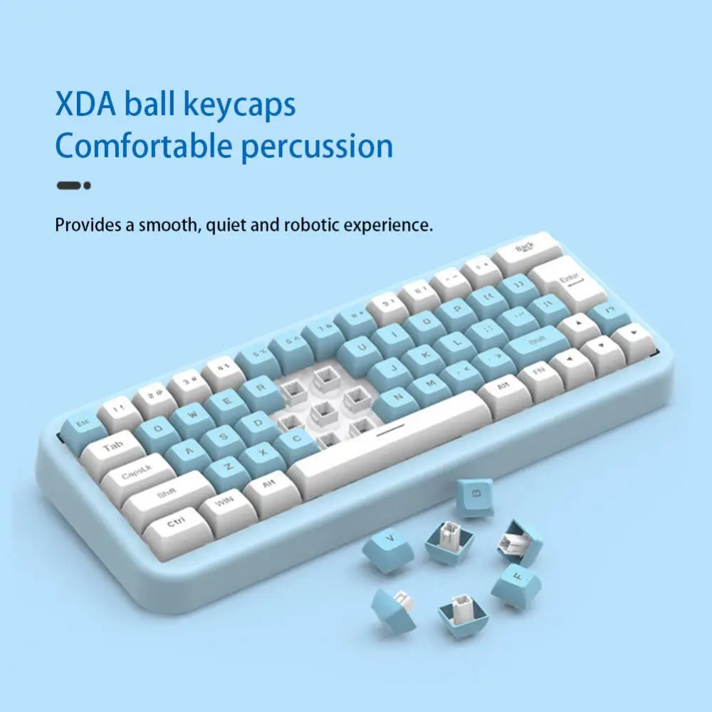 

Portable 2.4g Wireless Backlit Bluetooth Keyboard 63 Keys Rechargeable Keyboard Membrane Keyboard For Windows Mac Rgb Light