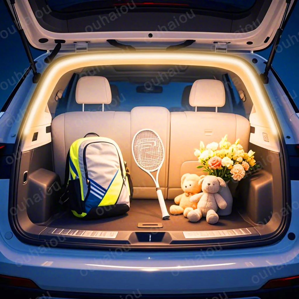 

ДЛЯ Changan CS55/plus модификационный светильник багажника Атмосферные фонари Белый теплый белый Задний светодиодный светильник багажника