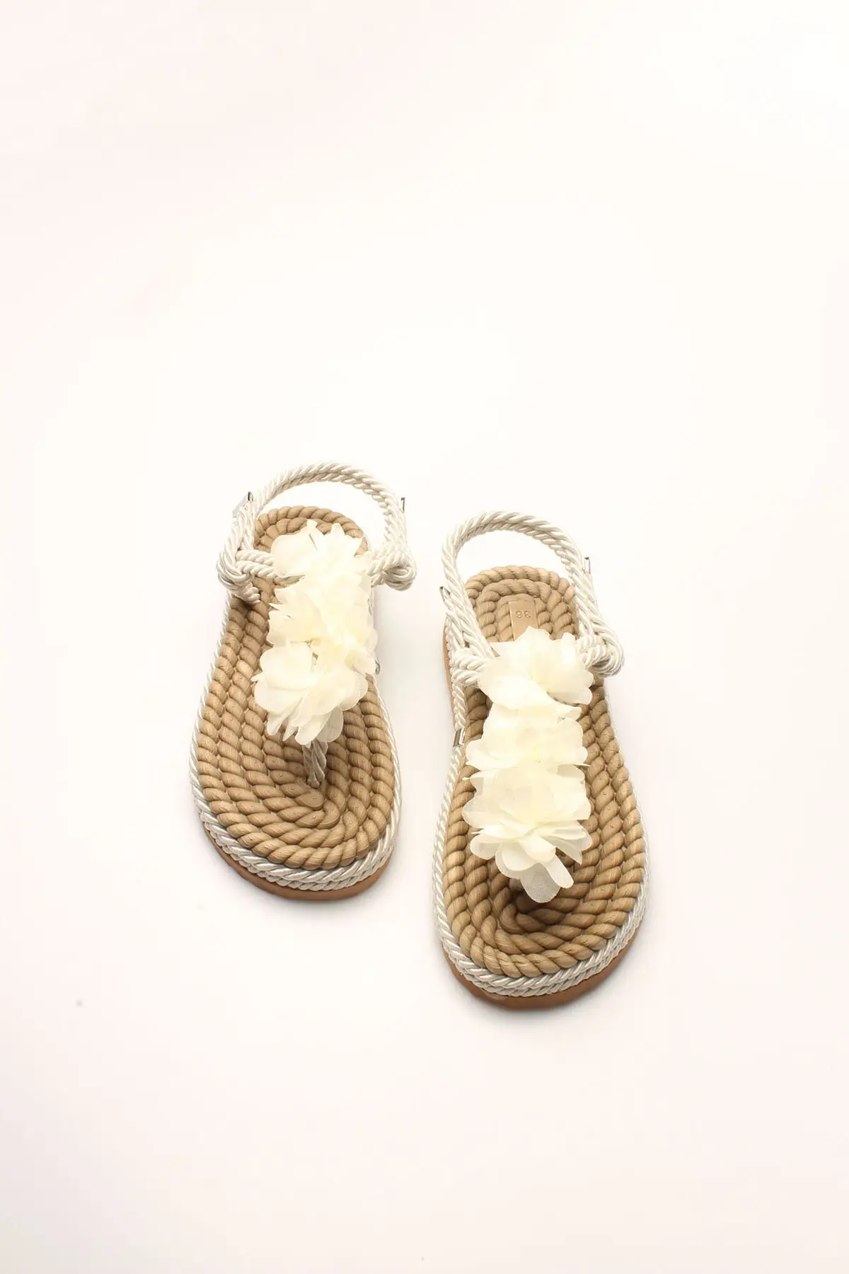 

Women's Braided Rope Sandals Straw Knitting Traditional Handmade Casual Style Fashion Non-Slip Beach Summer Slippers Sandals