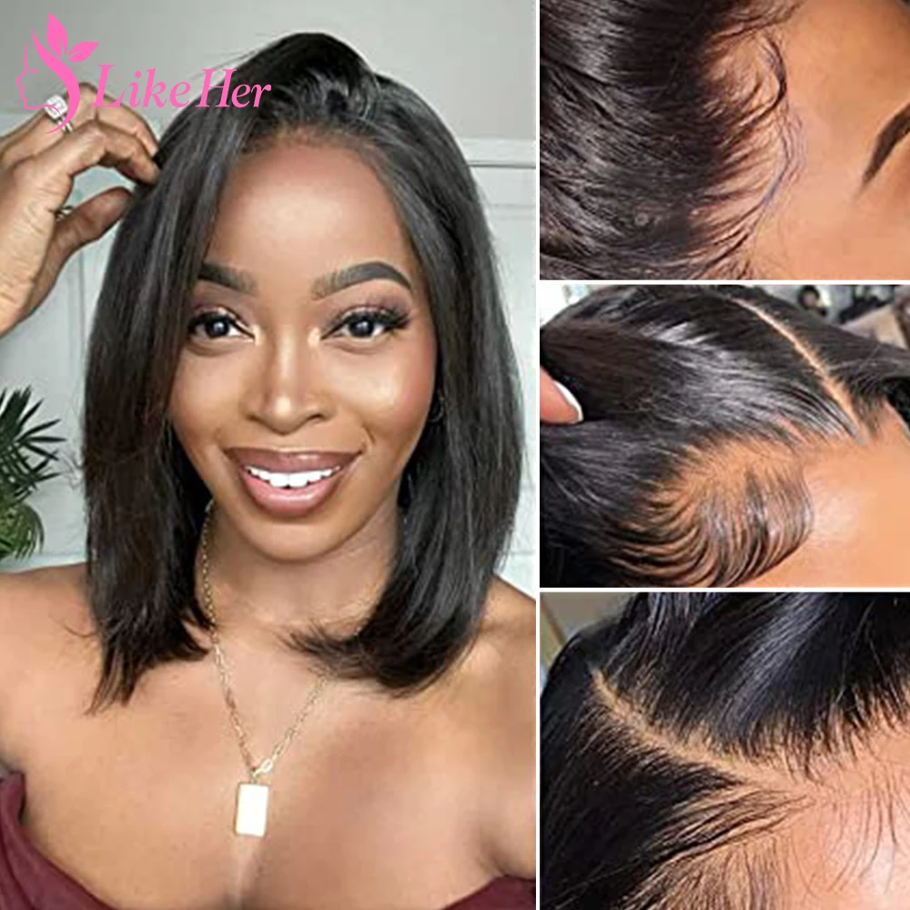 

Straight Bob Wig Lace Front Human Hair Wig For Women Brazilian 5x5 Lace Closure Bob Hair Wig Human Hair Short Human Hair Wig