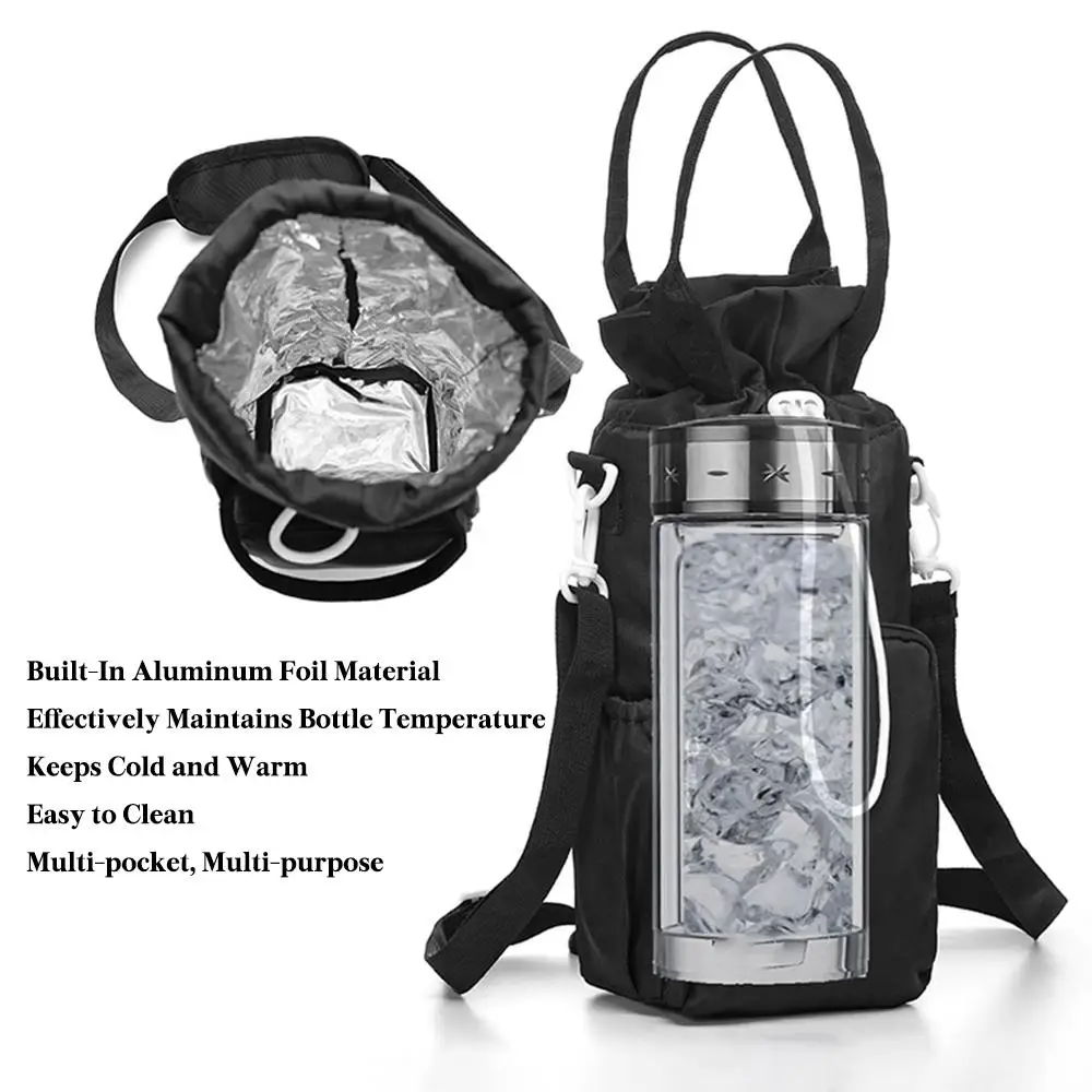 Сумка-переноска для бутылки с водой ремешком на руку