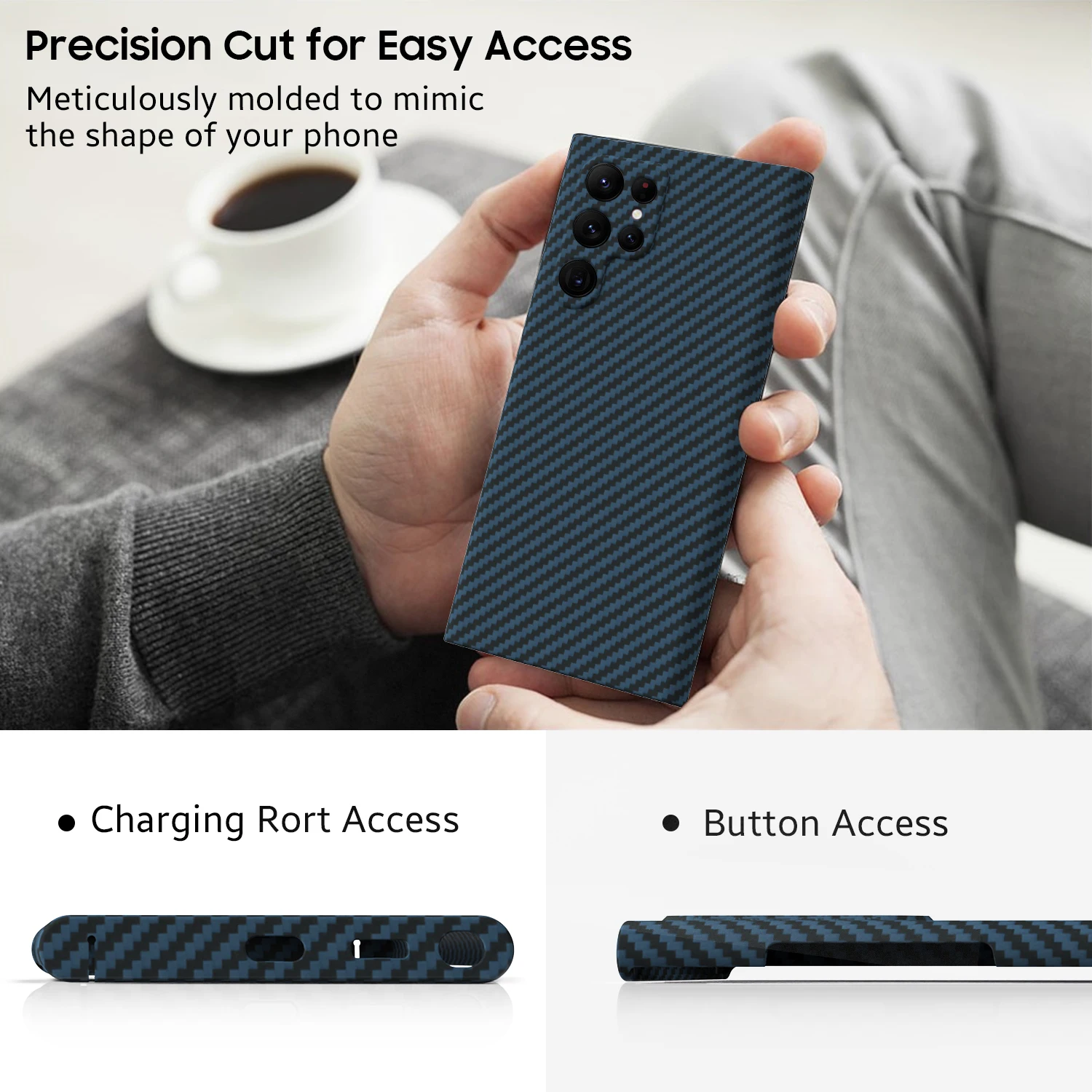 Ceny Etui Z Włókna Węglowego Do Samsung Galaxy S22 Ultra S22 Plus 5G Etui Ultra-cienki Super Lekki, Odporny Na Wstrząsy Futerał Z Prawdziwego Włókna Aramidowego