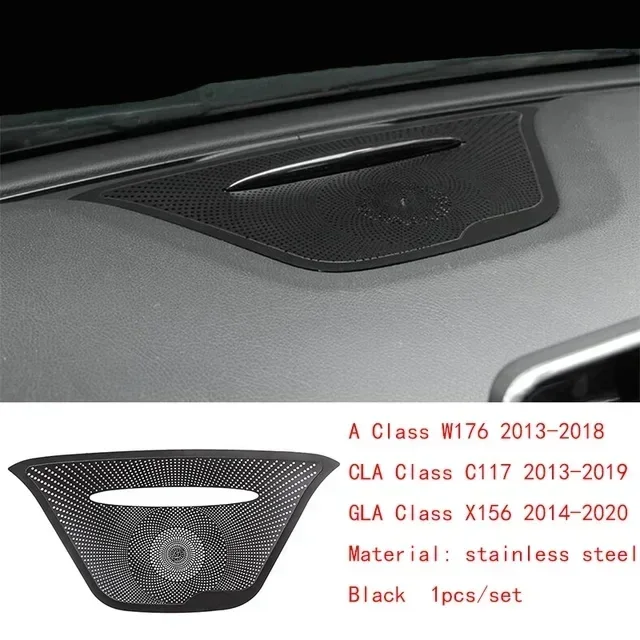 

Для Mercedes-Benz A CLA GLA Class W176 X156 C117 стальные автомобильные дверные динамики стерео декоративная крышка накладка динамика