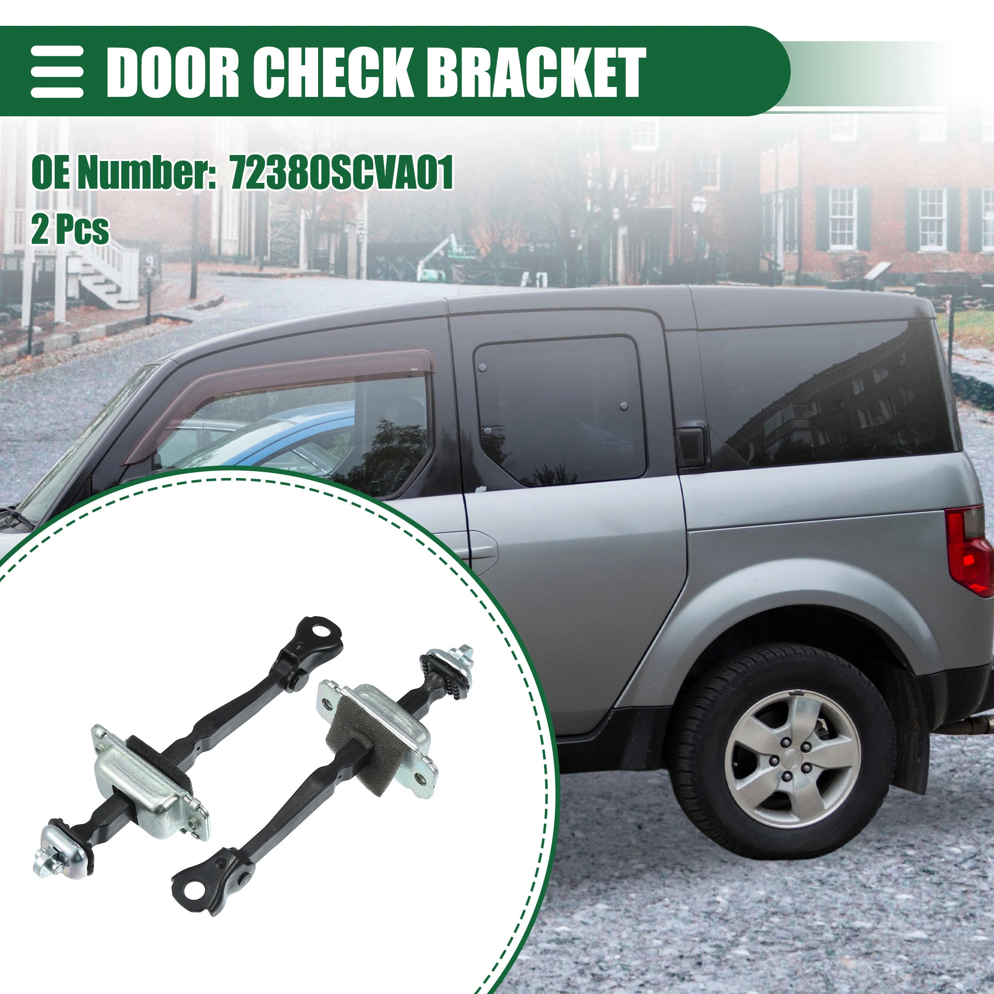 

X Autohaux 2 шт. ремешок для проверки двери в сборе стопорный ограничитель кронштейн для Honda Element 2003-2011 No.72380SCVA01