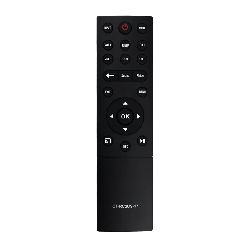 

CT-RC2US-17 CTRC2US17 замена пульта дистанционного управления для Toshiba LED TV 55L621U 49L621U 43L621U 65L621U 55L421U 32L221U Smart TV