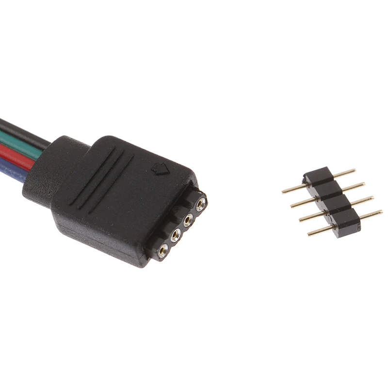 

4-контактная Светодиодная лента 15 см 5050 RGB, штекеры для разъема адаптера питания