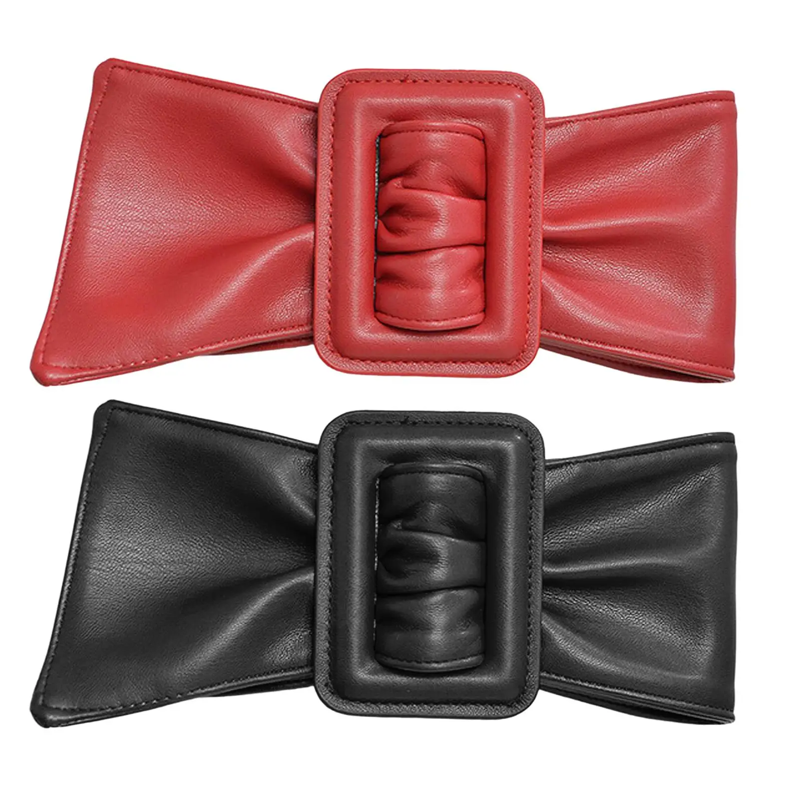 

Wide Waist Belt Fashion PU Leather Cinch for Women Dresses Autumn Winter