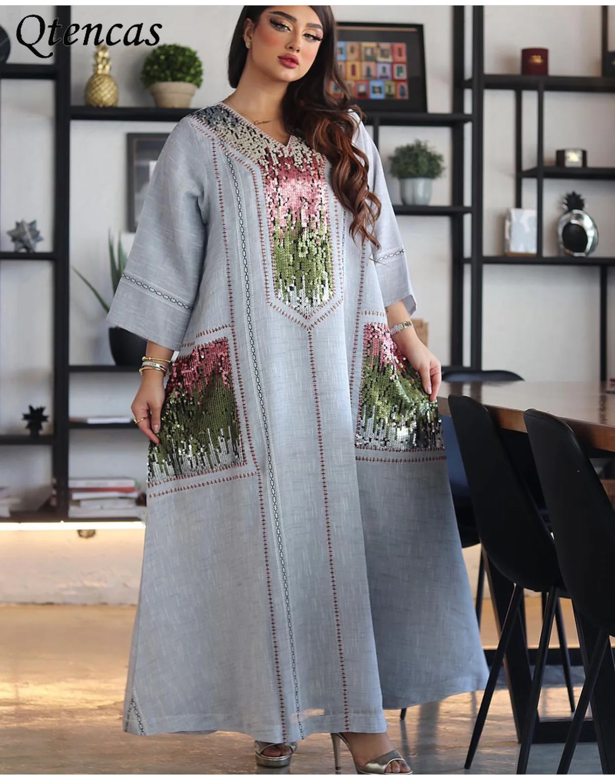 Платье Jalabiya, мусульманские модные Абайи для женщин, турецкие платья, кафтан, кафтан, мусульманская одежда, модные платья