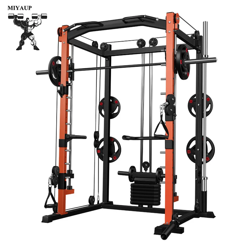 

MIYAUP Full-body Comprehensive Training Weightlifting Bed Big Shelf Smith Commercial Equipment Squatting Rack