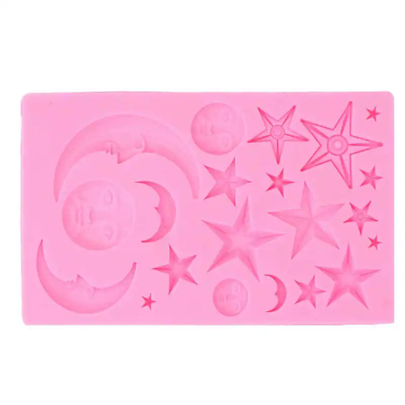 

Формы для помадки, длительный срок службы, маленький размер, солнце, луна, декоративные формы, легкие для помещений, для свадеб