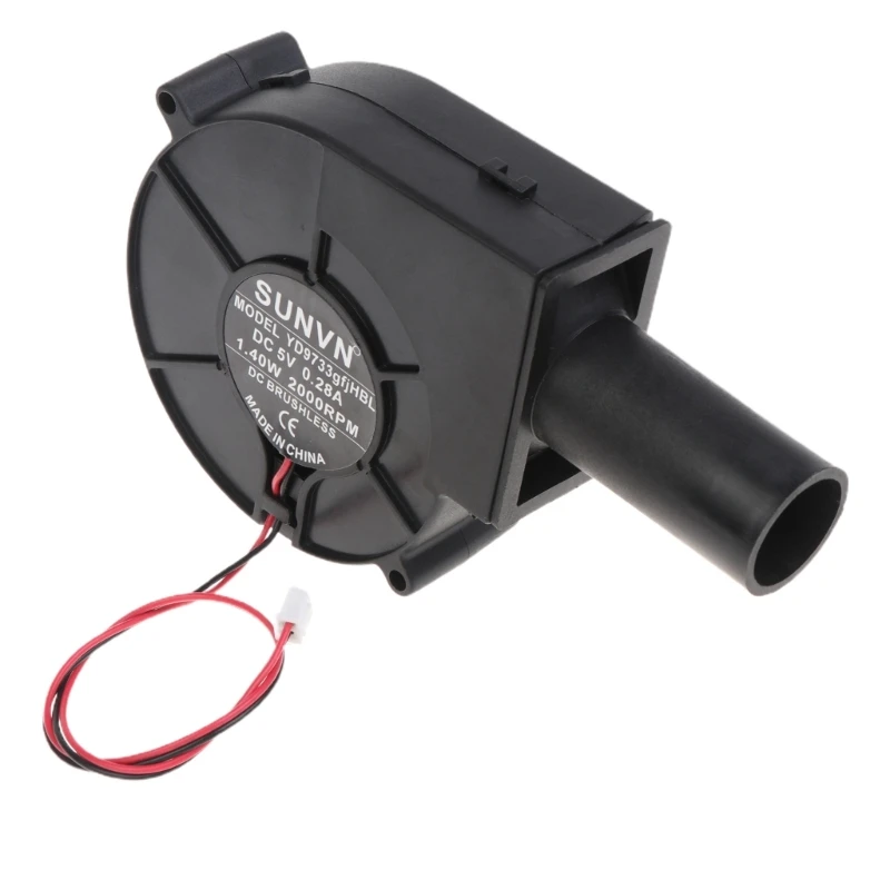 

P82D BBQ Fan Outdoor Cooking Blower Charcoal Chimney Starter Picnic Barbecue Electric Fans 9733 for DC 5V 12V 24V 2Pin 97mm Fans