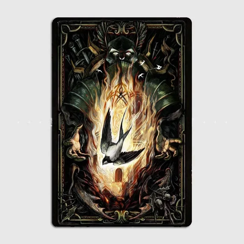 Декоративная табличка Ласточка с изображением персонажей Гвинт классический