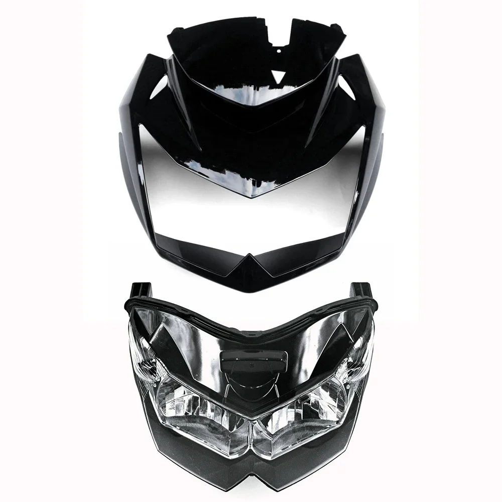 Подходит для Kawasaki 2007 - 2012 Z750 Z750R фара мотоцикла + передний верхний обтекатель для носа Z 750 2008 2009 2010 2011