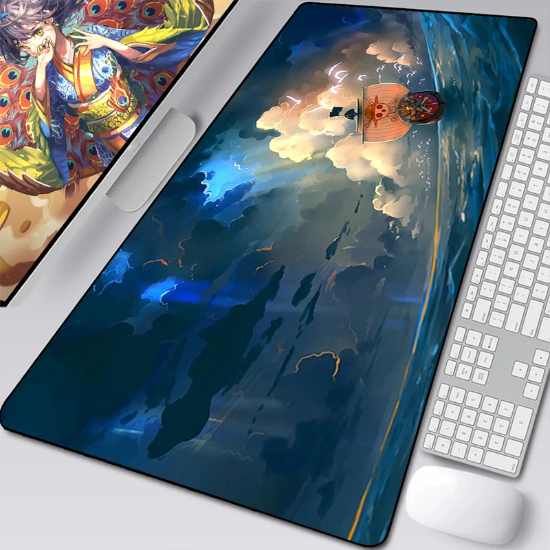 

Gaming Mouse Mat Gamer Anime Pad One Piece Pc Keyboard Accessories Pads Laptops Extended Mause Xxl Mousepad Laptop Cabinet Large