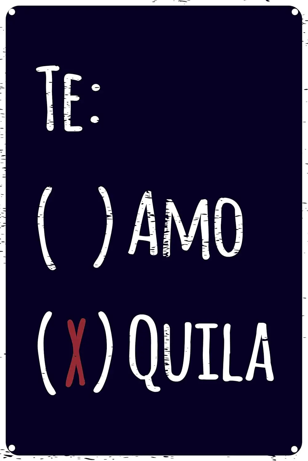 Toothsome Studos Te mo Tequl 12 x 8 дюймов unny Tn Sgn Mn Cve Home Tk Br Pub Decor