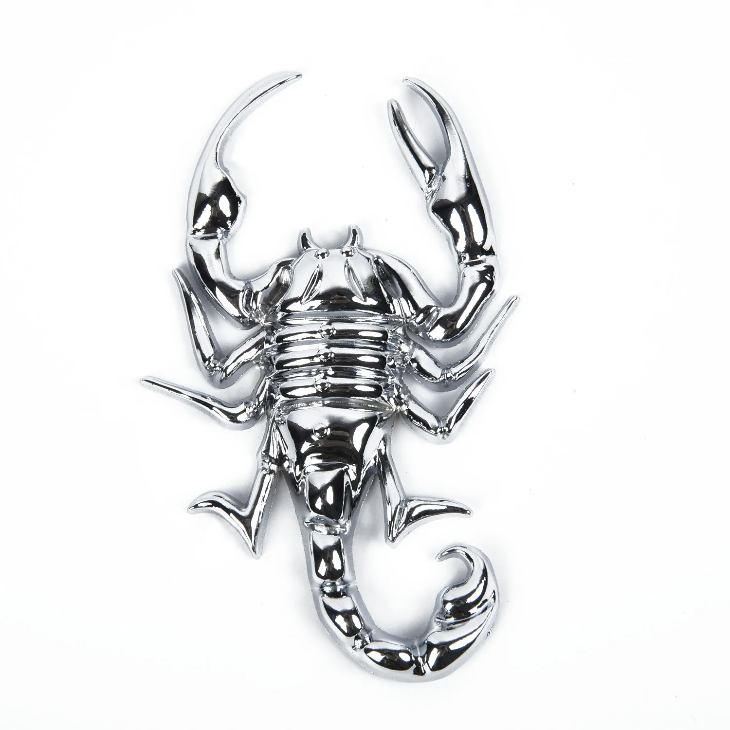 

1PC 3D Car Scorpion Decals Silver Metal Tail Trunk Animal Decorative Sticker Exterior Accessories Car Stickers