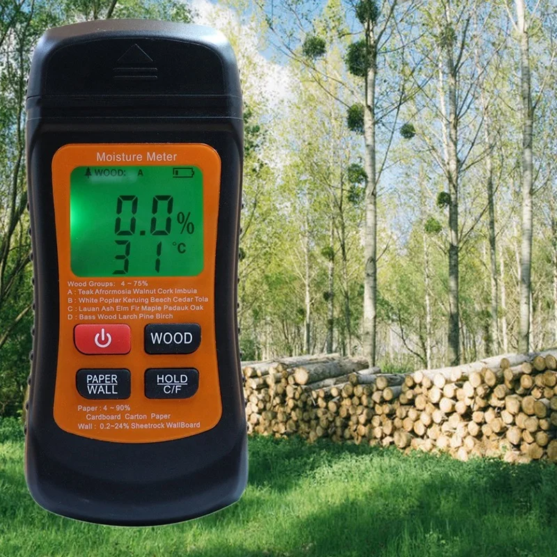 

Цифровой измеритель влажности древесины, двухконтактный прибор для измерения влажности бумаги, настенный гигрометр, детектор влажности др...