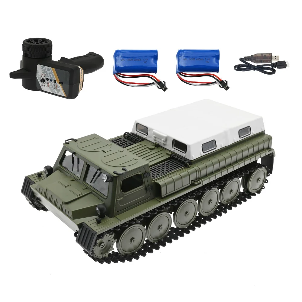 WPL E-1 1/16 RC Tank Toy 2.4G Super RC tank 4WD Crawler tracked remote control Track Better Off-road Performanc For Kids Gift