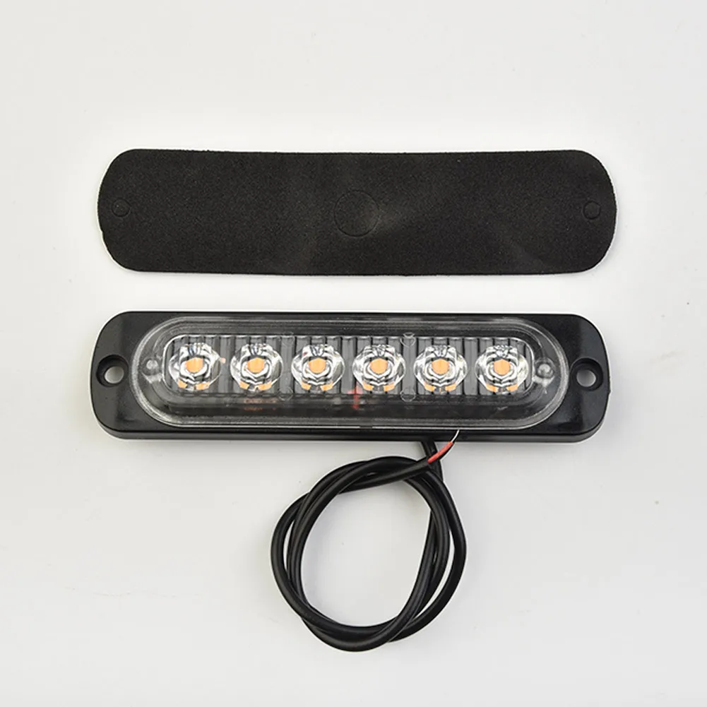 

Lamp LED Flash Light 1pc Urgent 6LED Yellow Light Accessory Always Bright Part Plastic Housing Replace 1 Piece