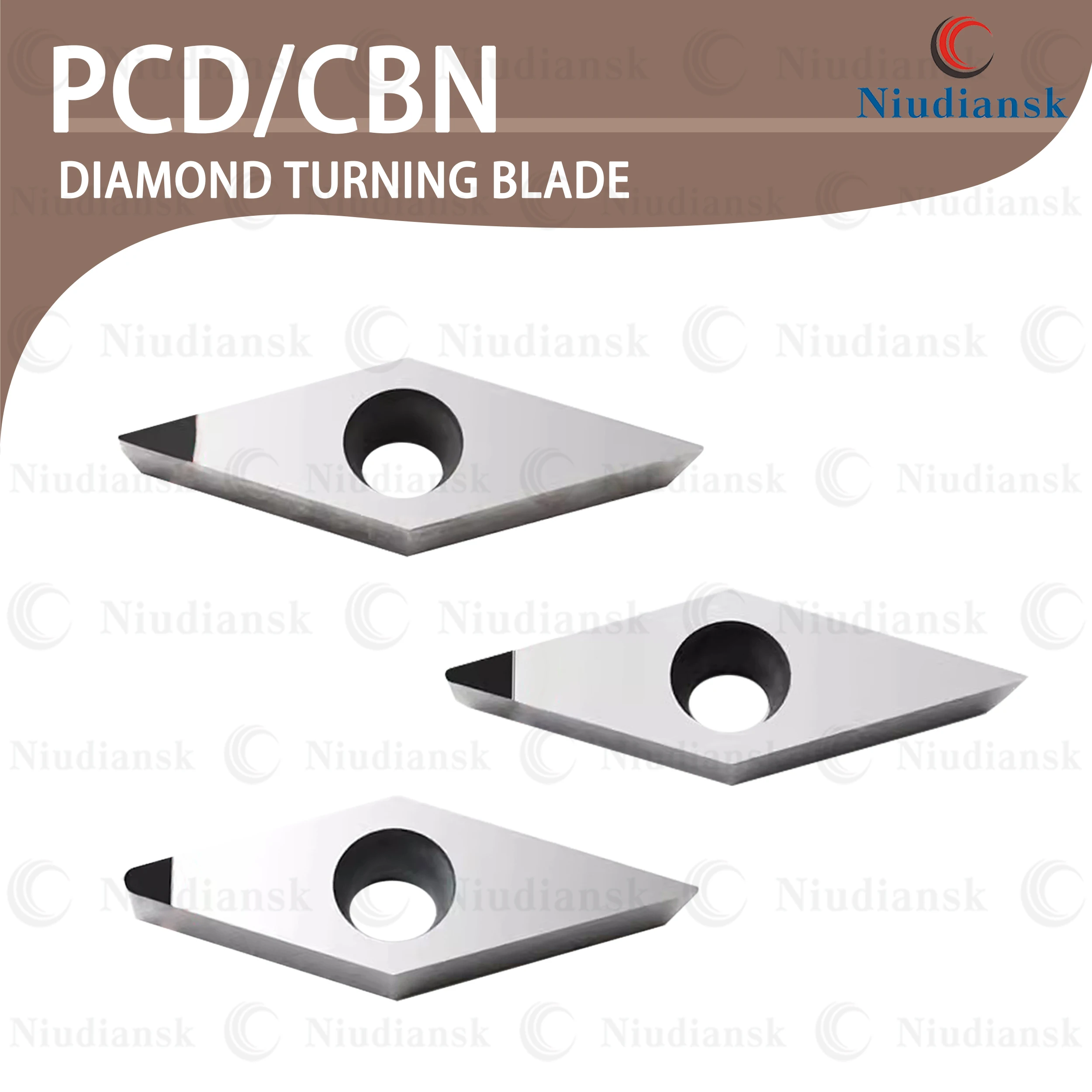 

High-quality Diamond Blades CNC Lathe Turning Inserts VBGT/VCGT1103/1604 VCMT1604 CBN For Quenching Steel Wear-resistant Tools