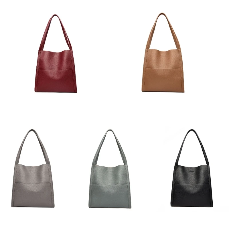 

Shoulder Bag Tote Lady Purse Versatile Trendy Bag Solid Color Shopping Bags