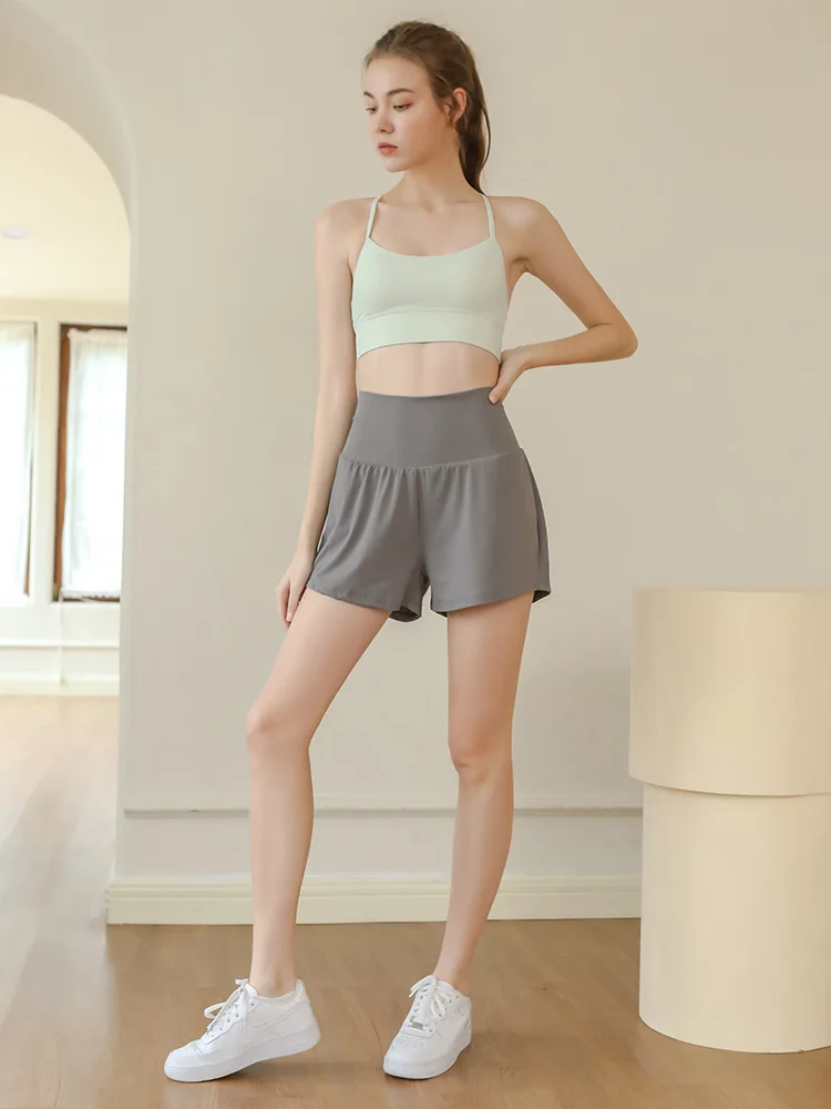 Quick Dry Fitness High Waist Hot Pants Legging Sport Gym Yoga Lycra Pants for Gym Techwear Summer Shorts for Women Biker Shorts
