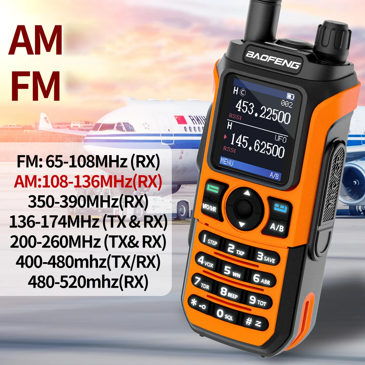 Портативная беспроводная рация дальнего действия BAOFENG UV-21 Pro Walkie Talkie двусторонняя