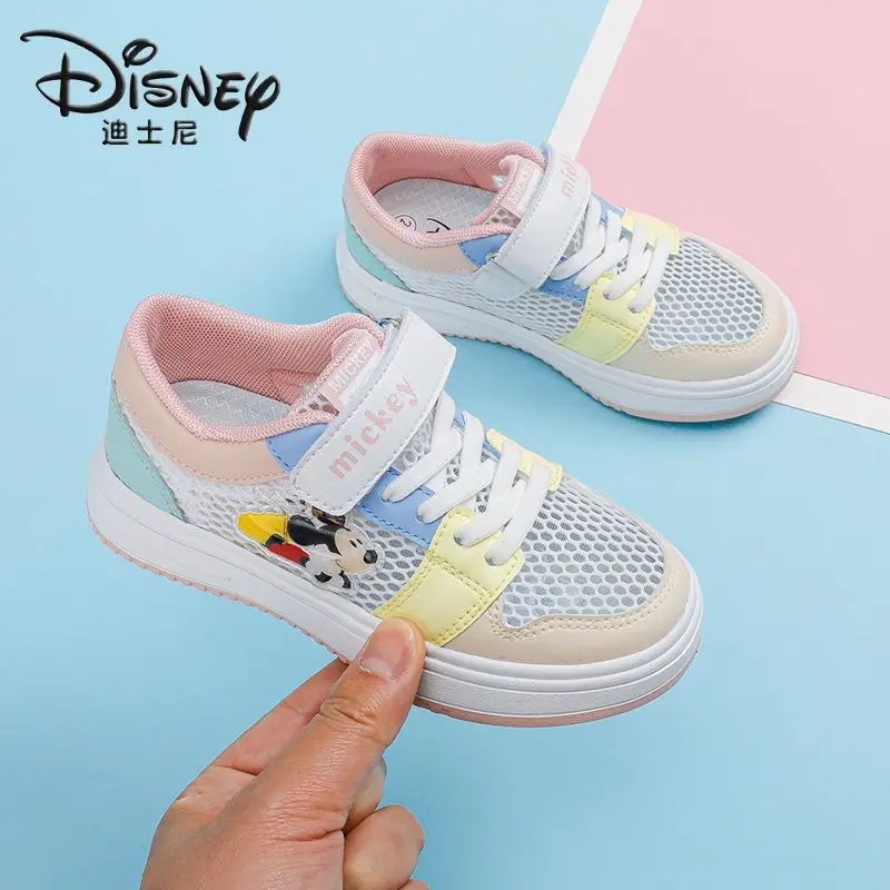 Детская обувь с Микки Маусом кроссовки для девочек реальные фотографии Новинка