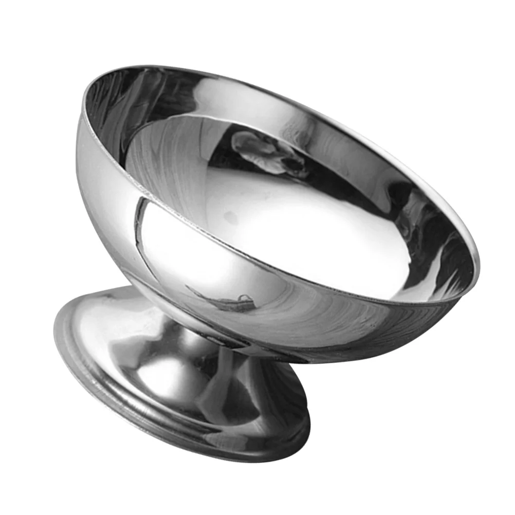

Bowl Steel Stainless Bowls Cup Ice Cream Salad Cups Dessert Metal Sundae Fruit Footed Serving Mixing Pudding Snack Kitchen