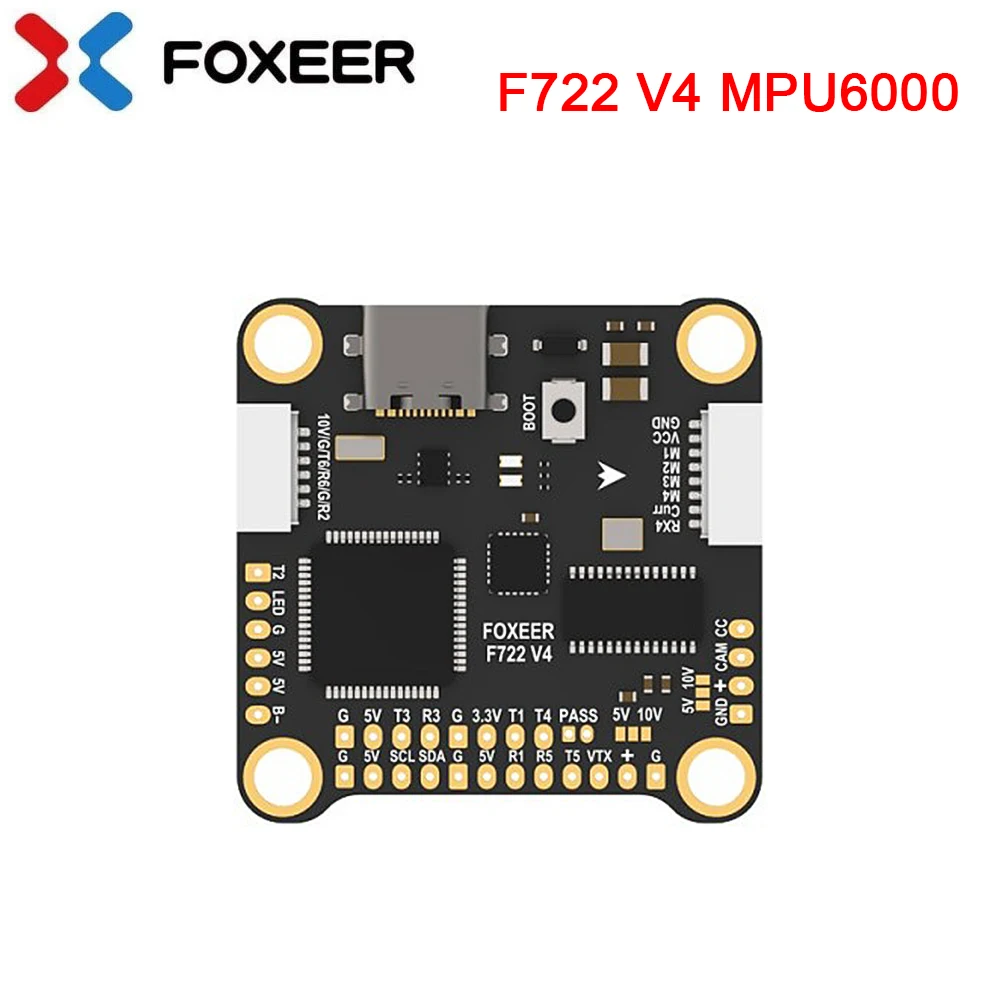 

Контроллер полета Foxeer F722 V4 MPU6000, барометр с двойным BEC, 16 м Flash BlackBox 4-8S LIPO, 30, 5 х30, 5 мм для беспилотных летательных аппаратов FPV