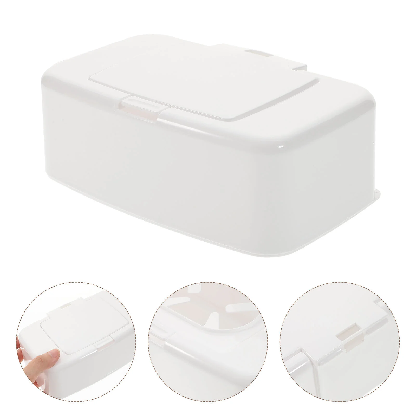 

Small Storage Box Household Wipes Case Car Trim Home Portable Decorative Holder Refillable Container Wet Dispenser