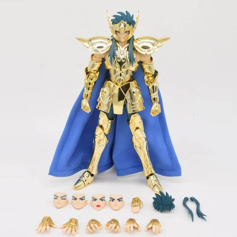 Фото Фигурка MST Saint Seiya Myth Cloth EXM/EX Metal Aquarius Camus с головой Hyoga Cygnus 24K Hades Gold Knights of the Zodiac №5