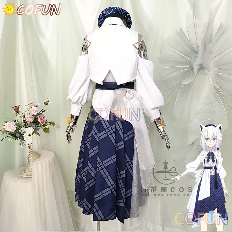 COFUN Vtuber Hololive Blue Journey Косплей Костюм Хэллоуин Наряды Женское Платье Командная