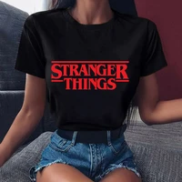 funny stranger things season 4 t shirt black t shirt vintage women clothes short sleeve t shirts 90s tee tops drop shipping