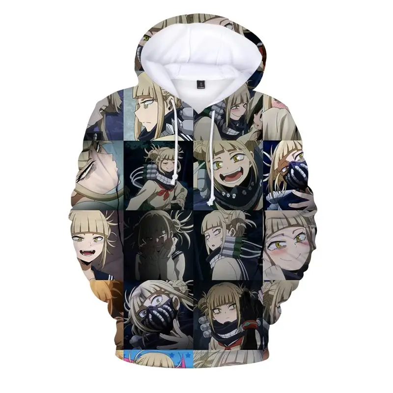 

Himiko Toga Hoodie Men Women Fashion Pullovers Hoodies 3D Printed Hooded 2022 New Anime My Hero Academia Cosplay Sweatshirts
