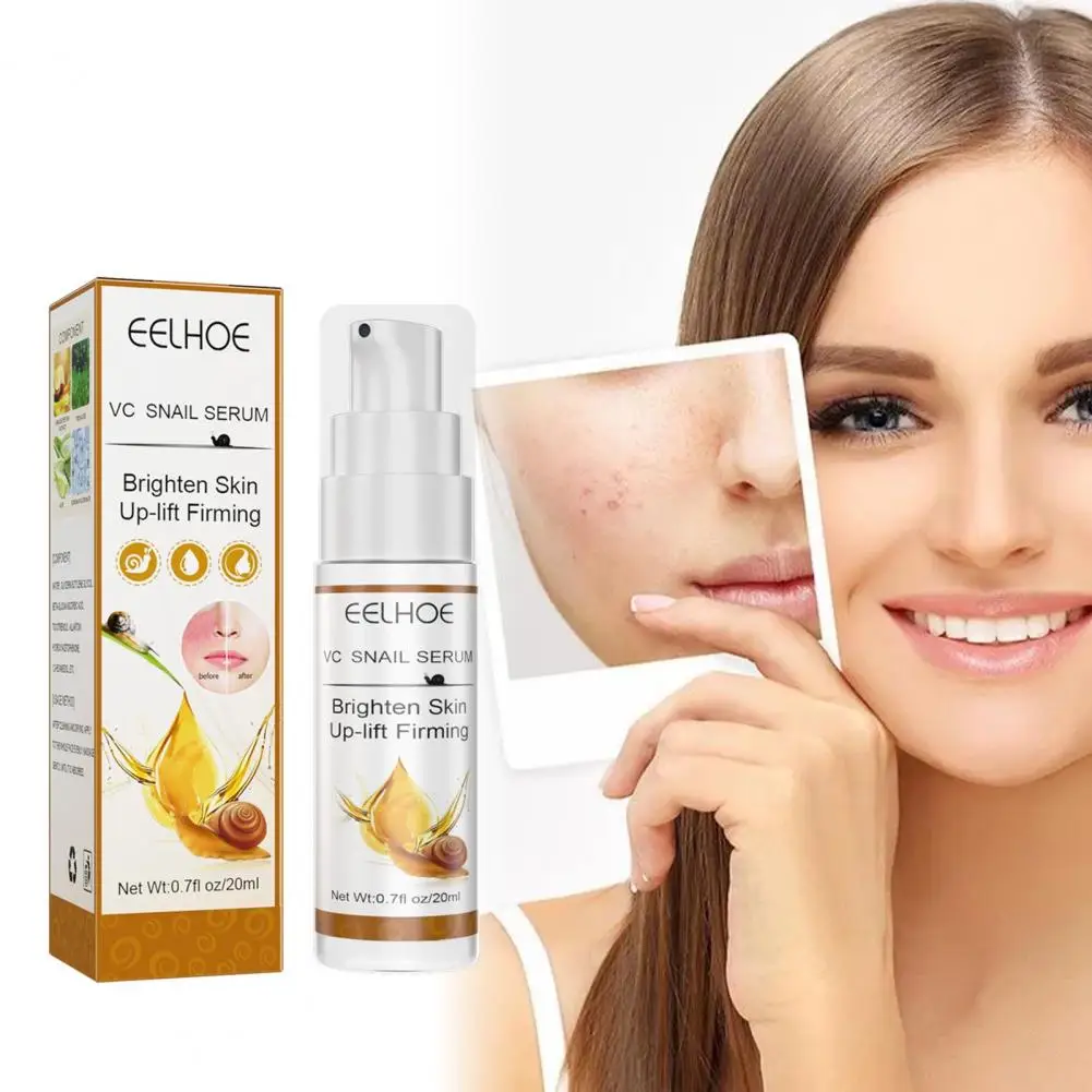 

20ML Face Essence Mini VC Snail Brighten Skin Up-lift Firming Essence Non-Irritating Brighten Repair Lotion