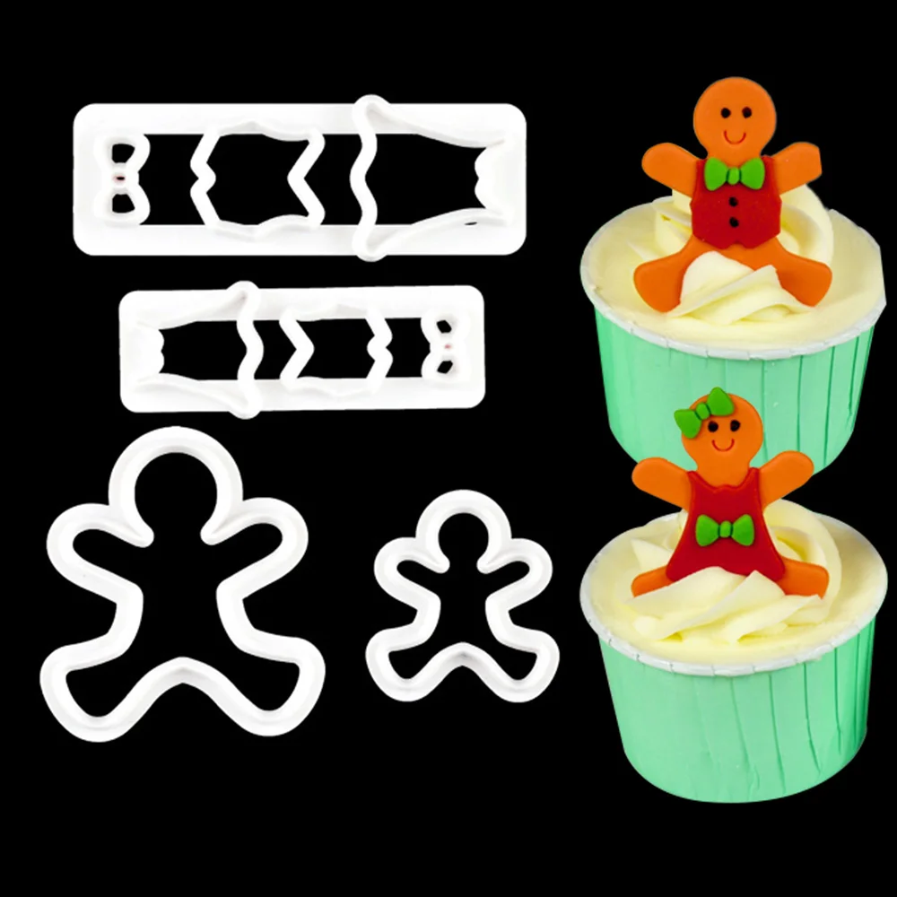 

Gingerbread Decorations Christmas Cookies Cutter Kitchen House Gingerbread Man Cake Mold Decor Supplies