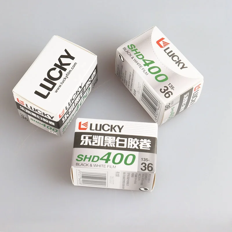 Классическая черно-белая пленка 135 35 мм SHD400, 1-12 рулонов, CHINA LUCKY, 36 кадров, с кодом DXCode, ISO400 (дата истечения срока годности: 2028) (art.: 3920dbd1f0551) - 3920dbd1f0551